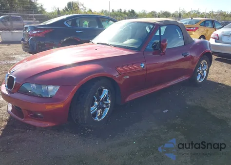 2000 BMW Z3 2.3 из США, поврежденный, VIN WBACH9345YLG05280